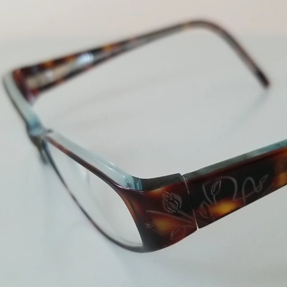 Bulova Galena Eyeglass Tortoise/Blue Frames